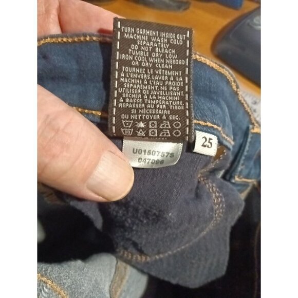 7 For All Mankind Dark Blue Ankle Jeans - Picture 6 of 6